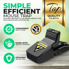 Durable Mouse Trap Reusable Rodent Catcher For Home, Kitchen, And Office - Pack Of 1